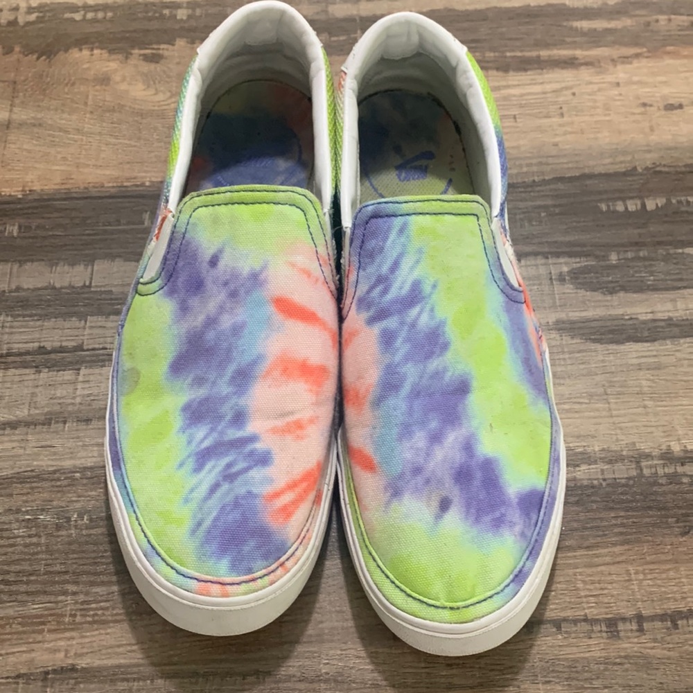 Nike Women’s Tie Dye Slip Ons Size 11 - Picture 1 of 5